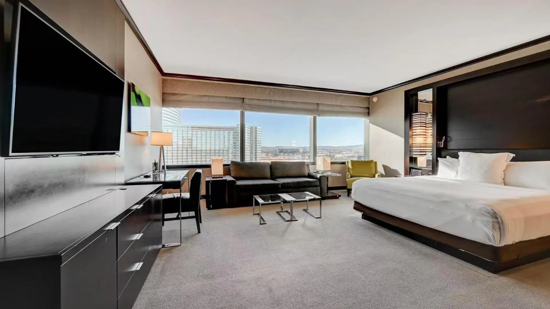 Luxurious Vdara High Rise Room, City Skyline Views, King Bed, Free Valet, Smoke-Free Las Vegas Hotel